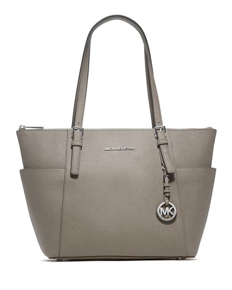 michael kors grey handbag|michael kors grey tote bag.